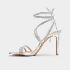 Phaedra in Silver - Strappy stiletto sandal | Aldo sale