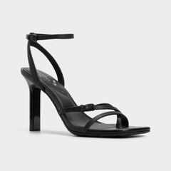 Conney Black Women's Heeled sandals - Strappy heeled sandal, Stiletto heel | Aldo outlet