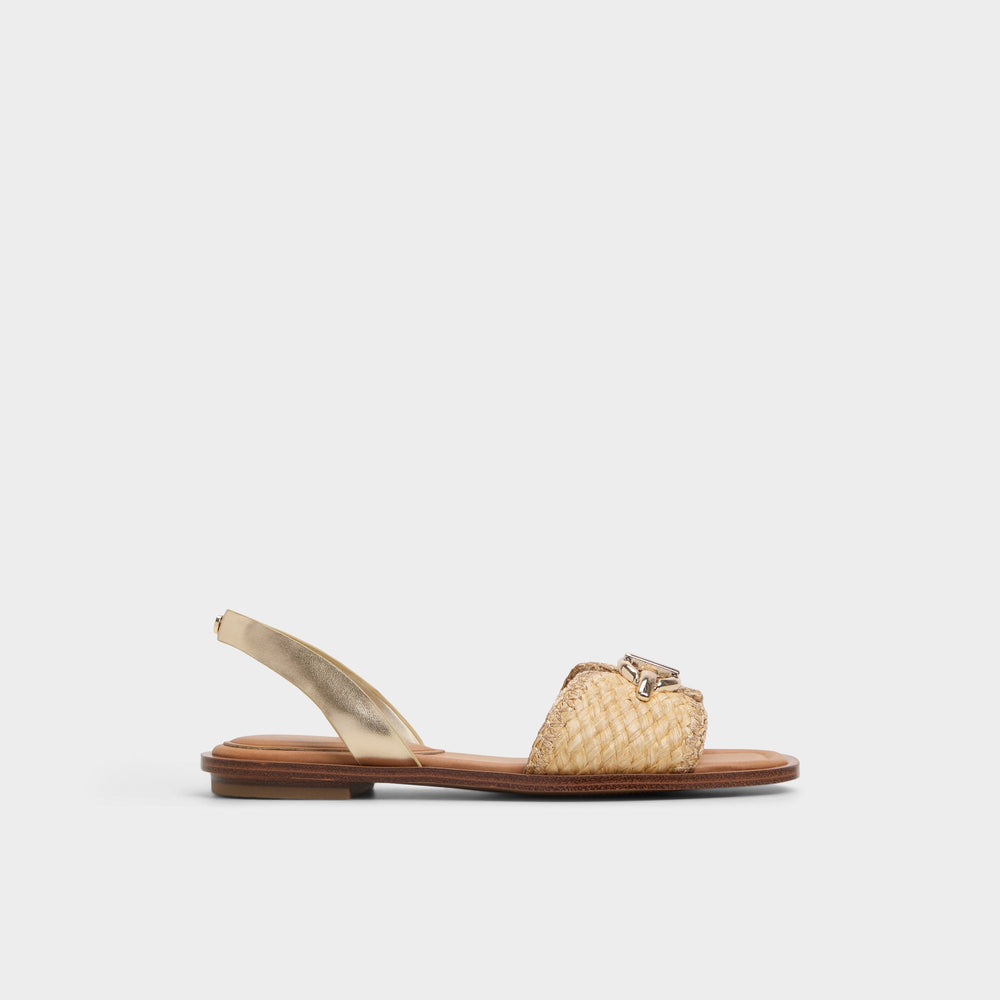 Goassi Gold Women's Iridescent metallics - Flat sandal | Aldo discount