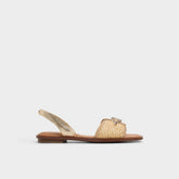 Goassi Gold Women's Iridescent metallics - Flat sandal | Aldo discount