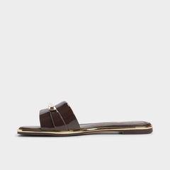 Darlina Medium Brown Women's Flats - Slide sandal | Aldo outlet