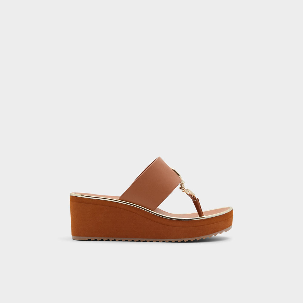 Maesllan Medium Brown Women's Wedges - Wedge sandal, Wedge heel | Aldo sale