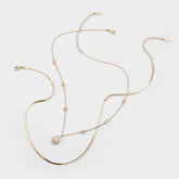 Teardrop Gold/Clear Multi Women's Necklaces - Necklace | Aldo on sale
