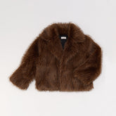 Hazella in Brown - Faux fur jacket | Aldo for sale