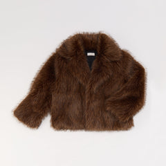 Hazella in Brown - Faux fur jacket | Aldo for sale