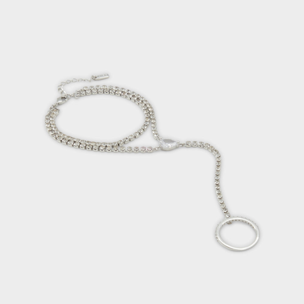Unenda Silver/Clear Multi Women's Bracelets - Hand chain | Aldo online