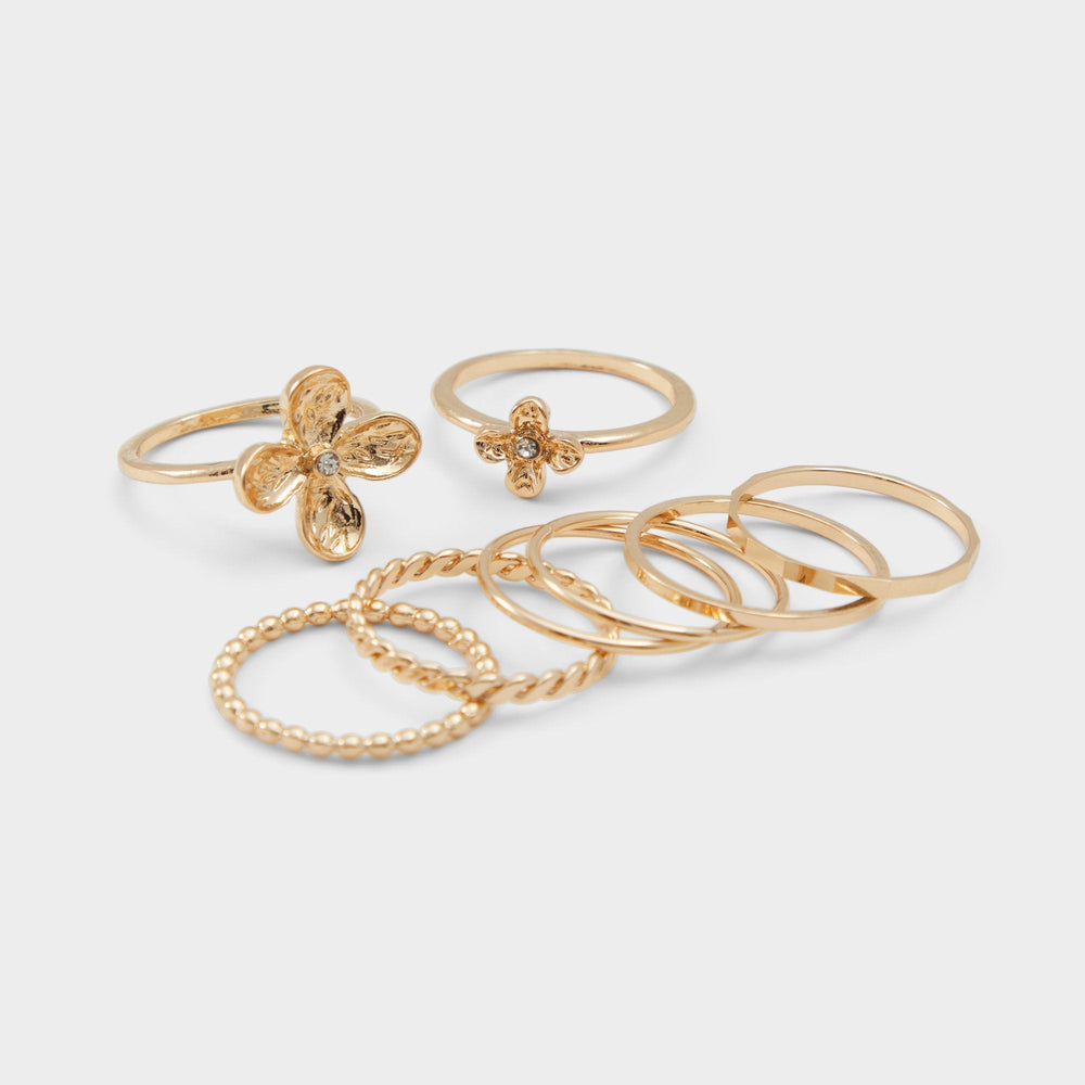 Kiliwiel Gold/Clear Multi Women's Rings - Multi finger rings | Aldo outlet