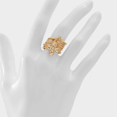 Kiliwiel Gold/Clear Multi Women's Rings - Multi finger rings | Aldo outlet