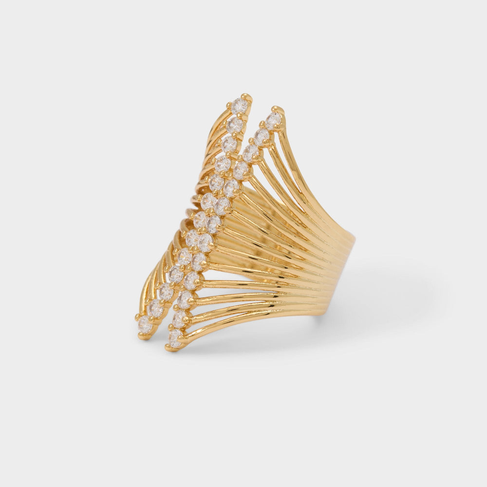 Glimmery in Gold Clear Multi - Stackable rings | Aldo for sale