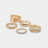Lovelanguage Gold/Clear Multi Women's Rings - Ring | Aldo online