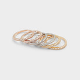 Lamilly Metallic Multi Women's Cubic Zirconia - Multi finger rings | Aldo discount