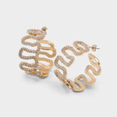 Estele in Gold Clear Multi - Hoop earrings | Aldo on sale