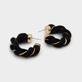 Twists in Black Gold Multi - Hoop earrings | Aldo outlet