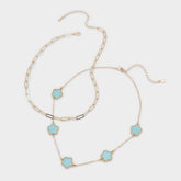 Feelinblue Turquoise Women's Necklaces - Layered necklace | Aldo sale