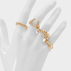 Luckyrings in Gold Clear Multi - Multi finger rings | Aldo outlet