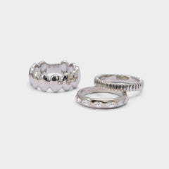 Bublle in Silver Clear Multi - Stackable rings | Aldo discount