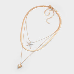 Seascharms Gold/Clear Multi Women's Necklaces - Layered necklace | Aldo online