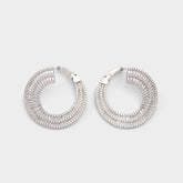 Caldy Silver/Clear Multi Women's Earrings - Hoop earrings | Aldo sale