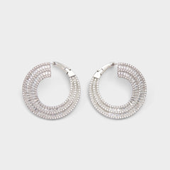 Caldy Silver/Clear Multi Women's Earrings - Hoop earrings | Aldo sale