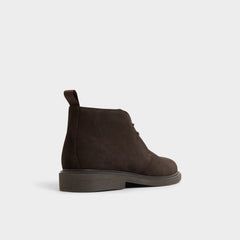 Jefrey Dark Brown Leather Suede Men's Chukka boots - Chukka boot | Aldo online