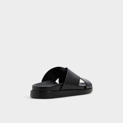 Darley Black Men's Sandals & Slides - Strappy flat sandal | Aldo online