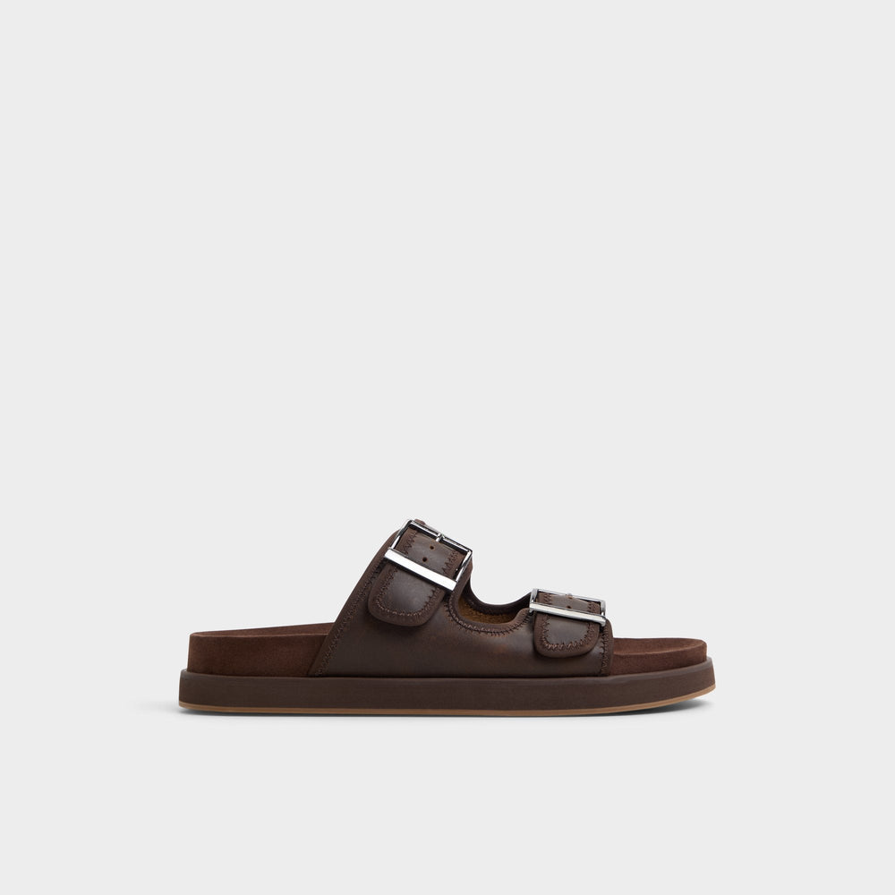 Sunnyside Dark Brown Men's Slides - Slide sandal | Aldo discount