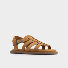 Warley Camel Men's Sandals & Slides - Strappy flat sandal | Aldo online