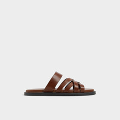 Haniff Cognac Men's Sandals & Slides - Strappy flat sandal | Aldo sale