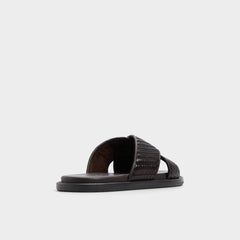 Tarik Dark Brown Men's Sandals & Slides - Slide sandal | Aldo on sale