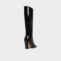 Vivienna in Black - Knee-high boot, Block heel | Aldo outlet