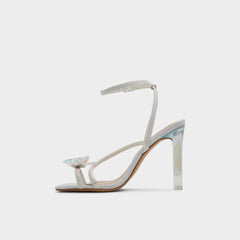 Pepela in White - Strappy heeled sandal, Block heel | Aldo outlet