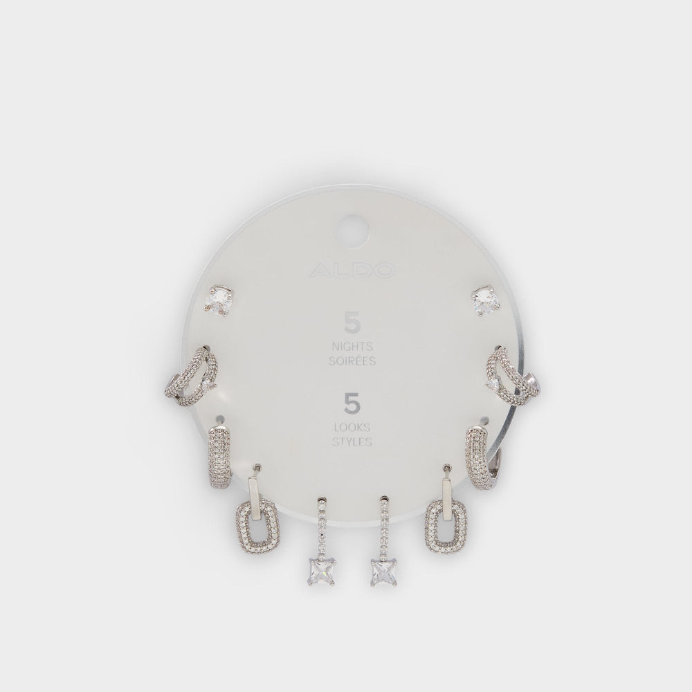 Fivelookss Silver/Clear Multi Women's Earrings - Earring set | Aldo sale
