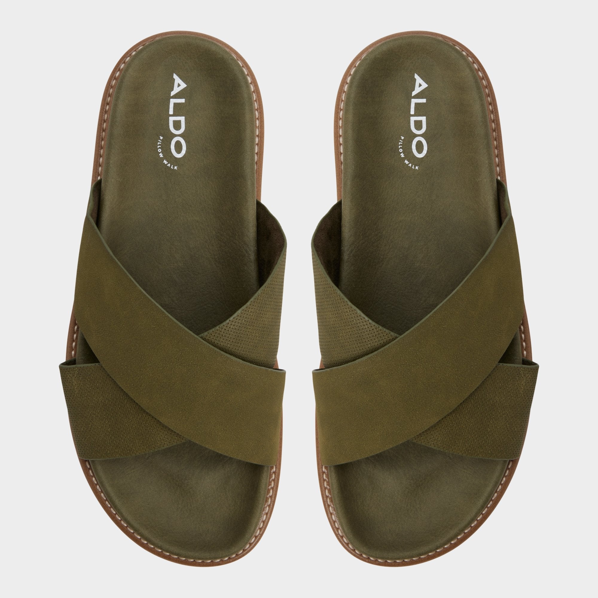 Marrin in Olive - Slide sandal | Aldo outlet