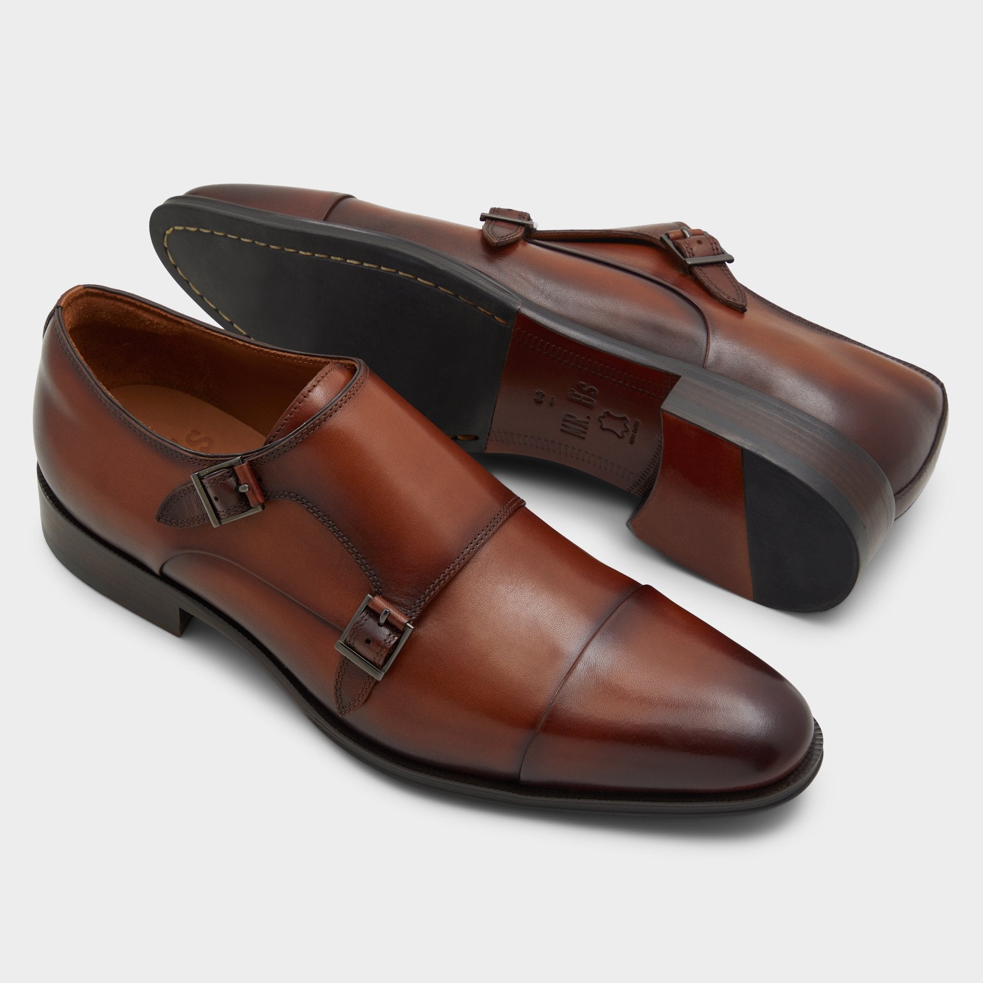 Axwell Cognac Men's Dress Shoes - Monkstrap loafer | Aldo on sale
