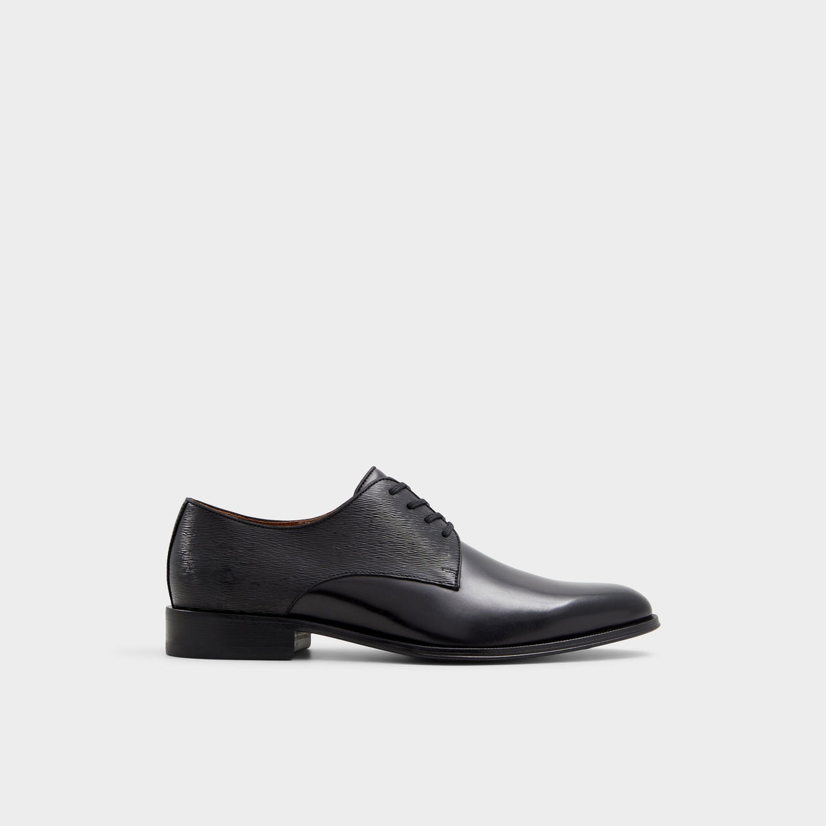 Halbart Black Leather Embossed Men's Oxfords & Lace-ups - Oxford shoe | Aldo sale