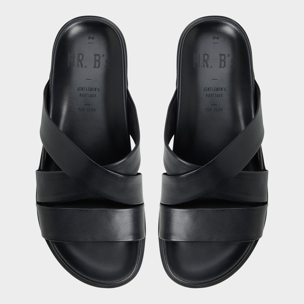 Kairo Black Men's Sandals & Slides - Slide sandal | Aldo outlet