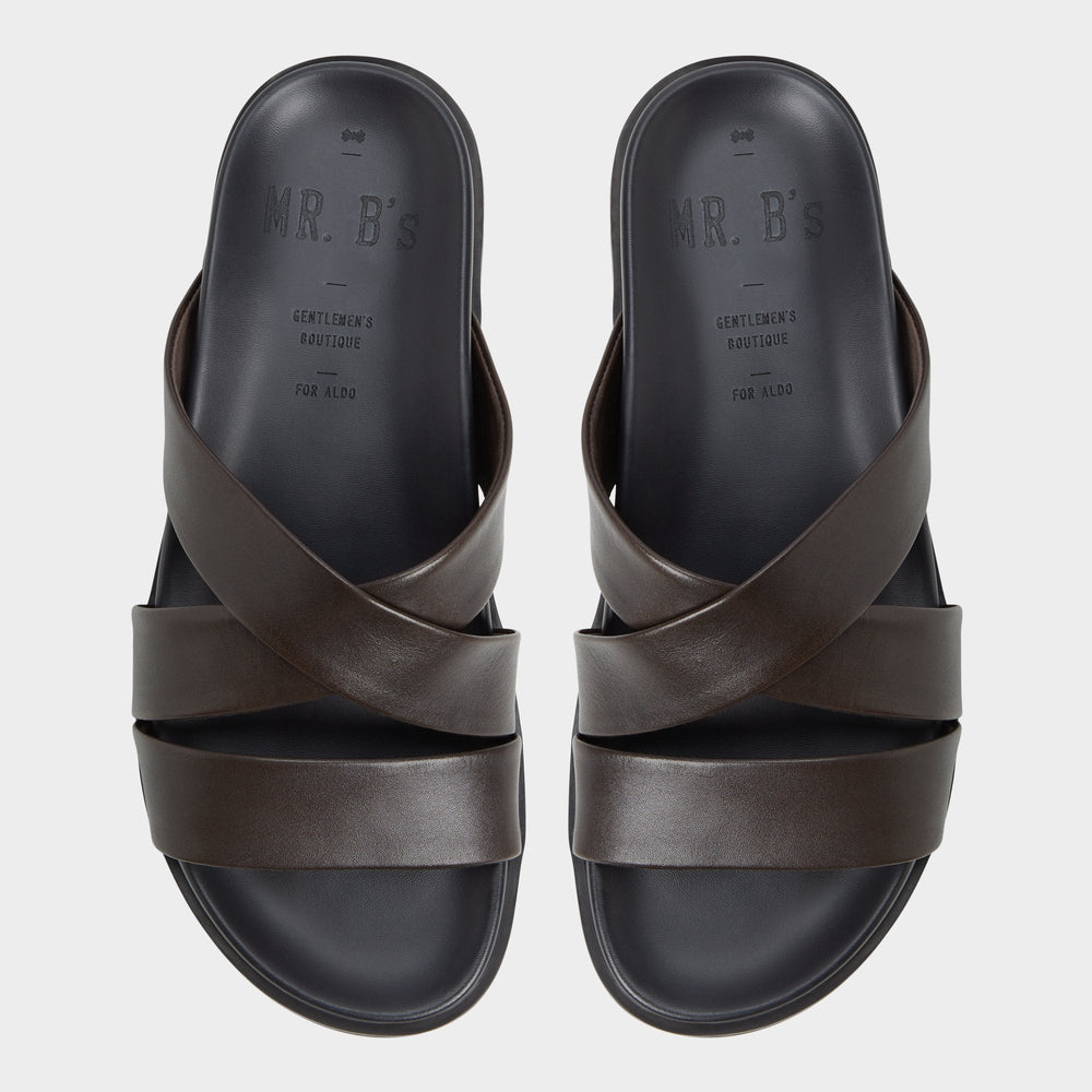Kairo Dark Brown Men's Sandals & Slides - Slide sandal | Aldo sale