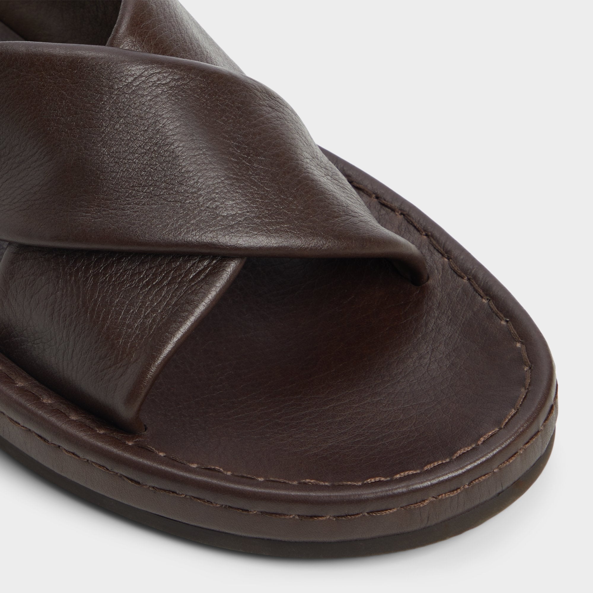 Steele Dark Brown Men's Sandals & Slides - Slide sandal | Aldo for sale