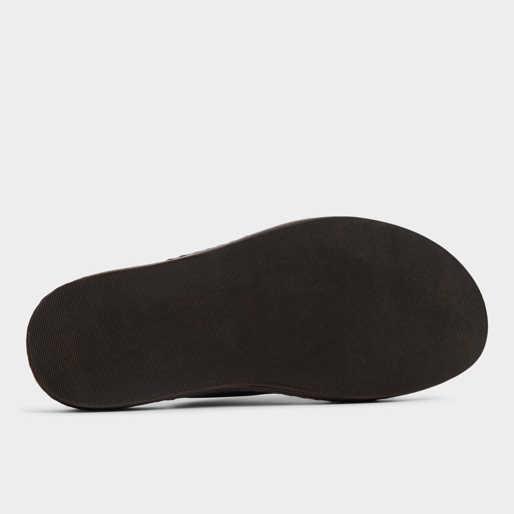 Steele Dark Brown Men's Sandals & Slides - Slide sandal | Aldo for sale