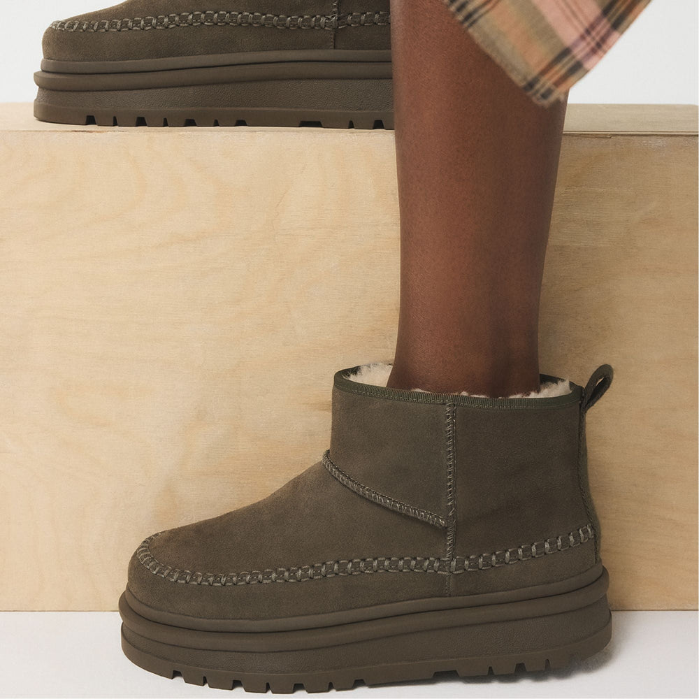 Milanie in Dark Green - Ankle boot, Lug sole | Aldo discount