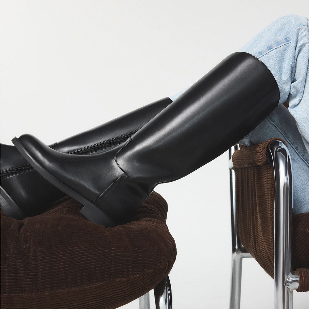Charley in Black - Knee-high boot, Cup sole | Aldo outlet