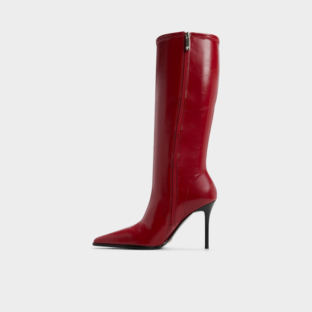 Re in Emily Medium Red - Knee-high boot, Stiletto heel | Aldo discount