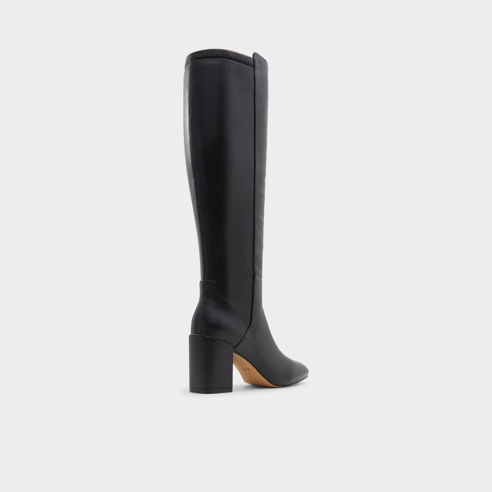 Satori Black/Black Women's Tall Boots - Knee-high boot, Block heel | Aldo online