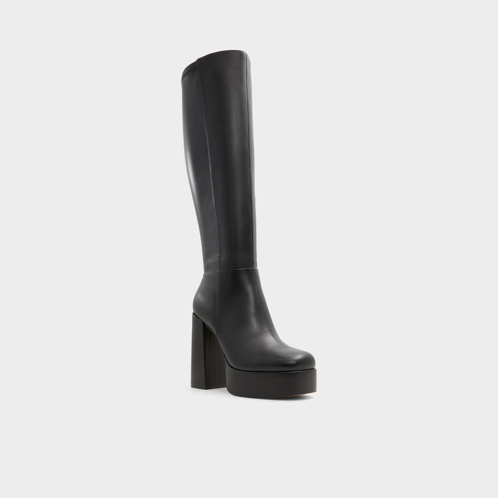 Albie Black Women's Tall Boots - Knee-high boot, Platform | Aldo outlet