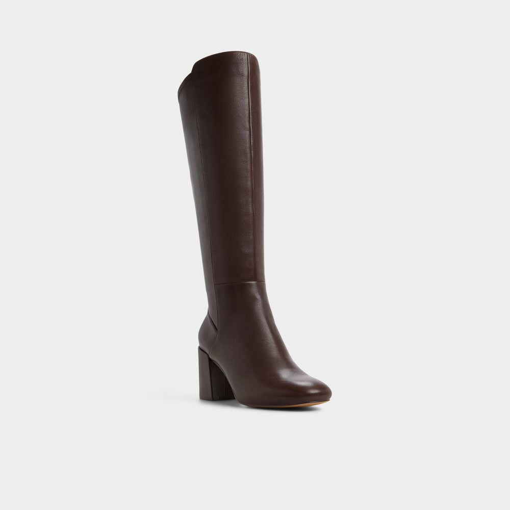 Satori Brown Overflow Women's Tall Boots - Knee-high boot, Block heel | Aldo sale
