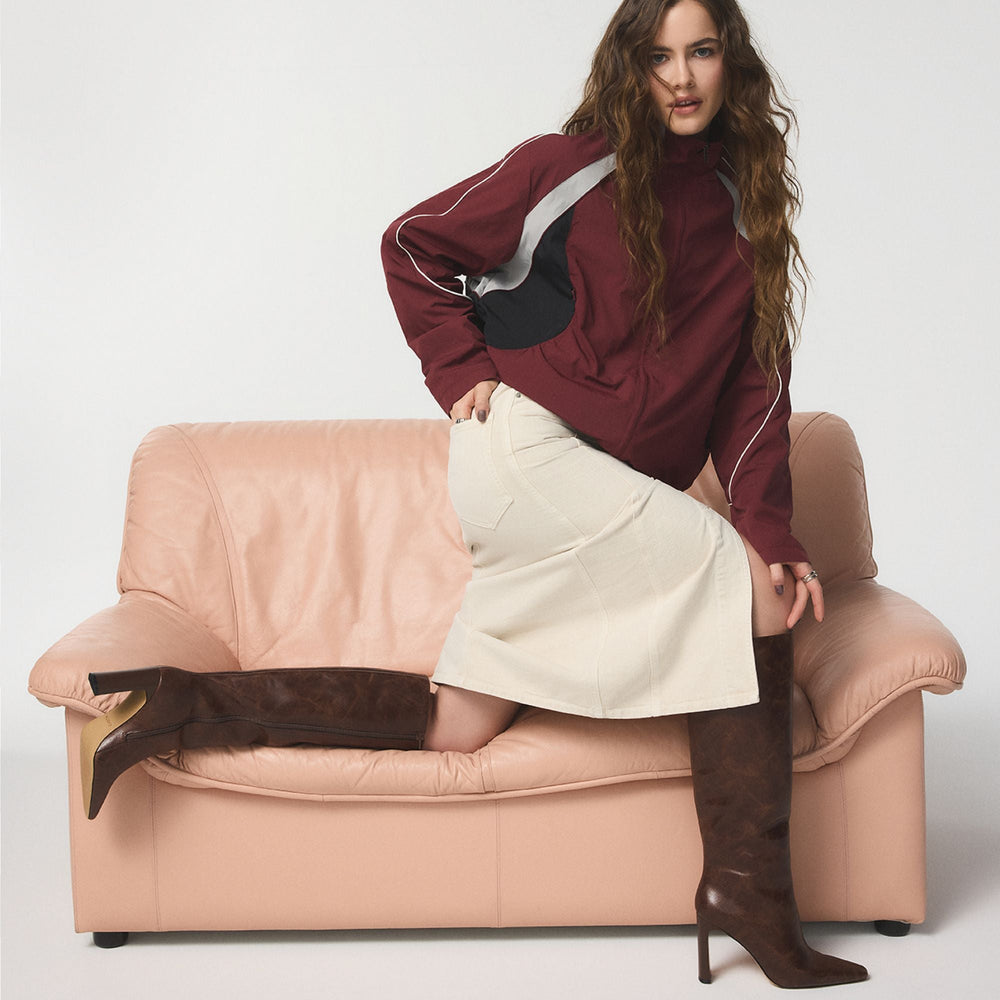 Elyne in Medium Brown - Knee-high boot | Aldo for sale
