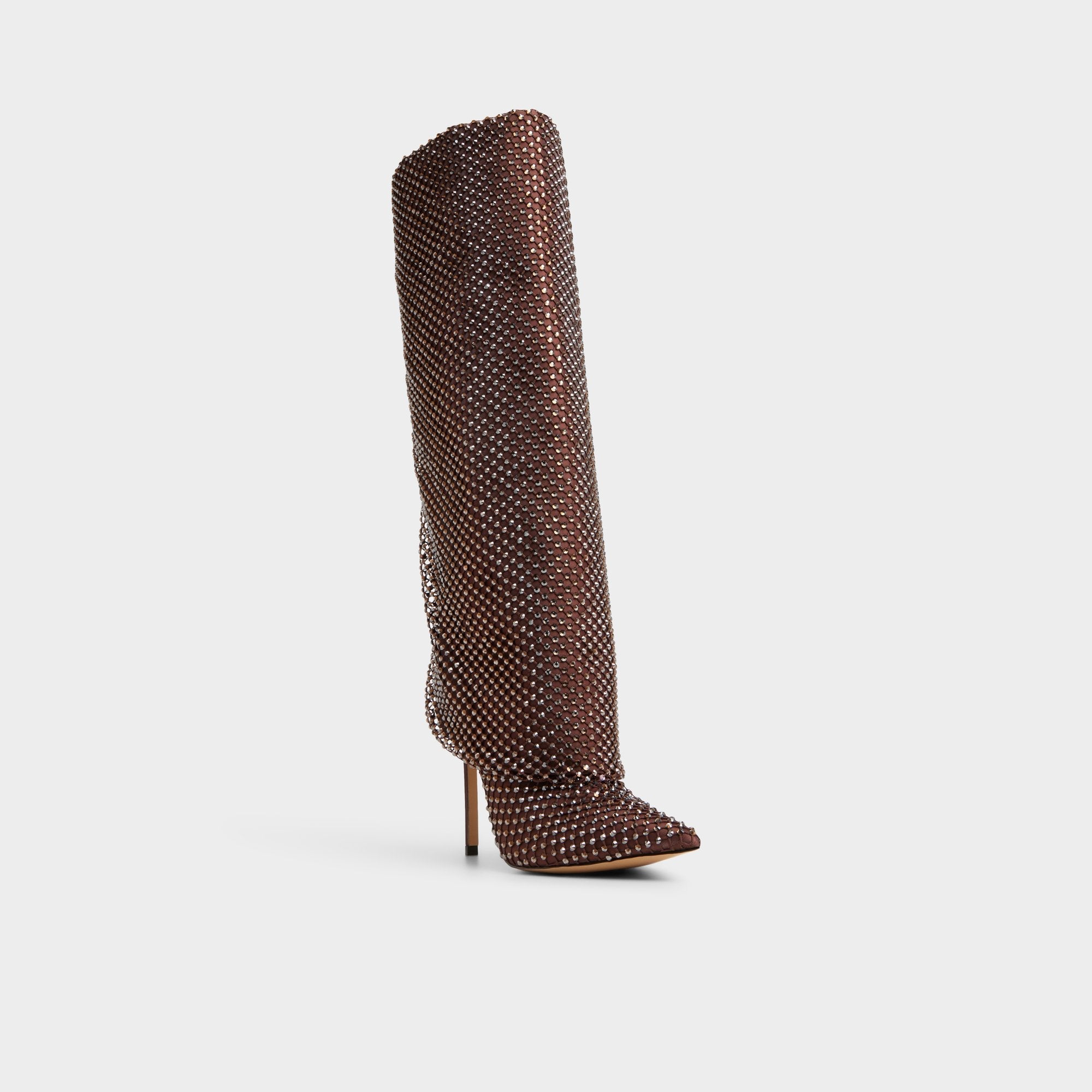 Livydalia in Dark Brown - Knee-high boot, Stiletto heel | Aldo discount