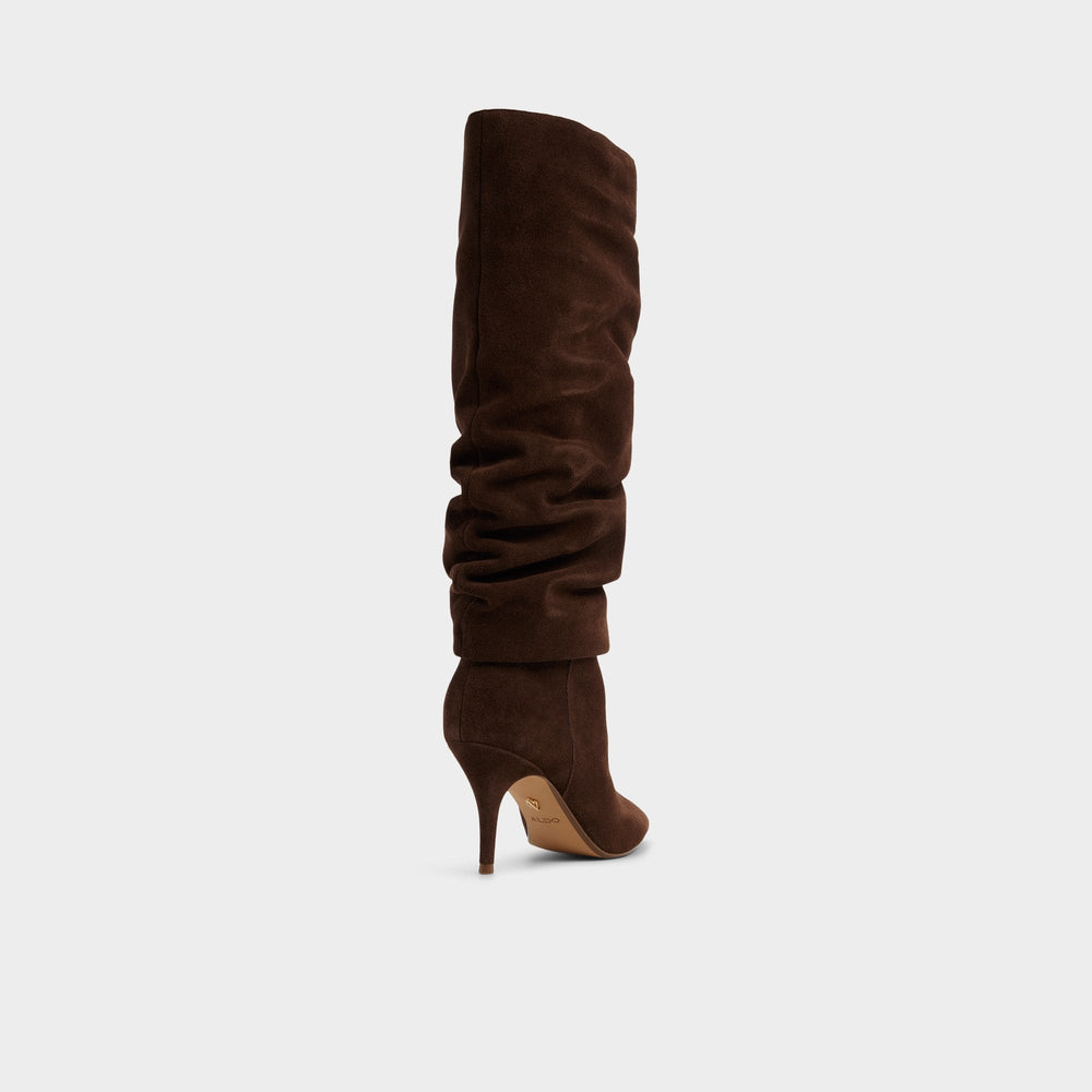 Kimmia in Medium Brown - Knee-high boot, Stiletto heel | Aldo sale