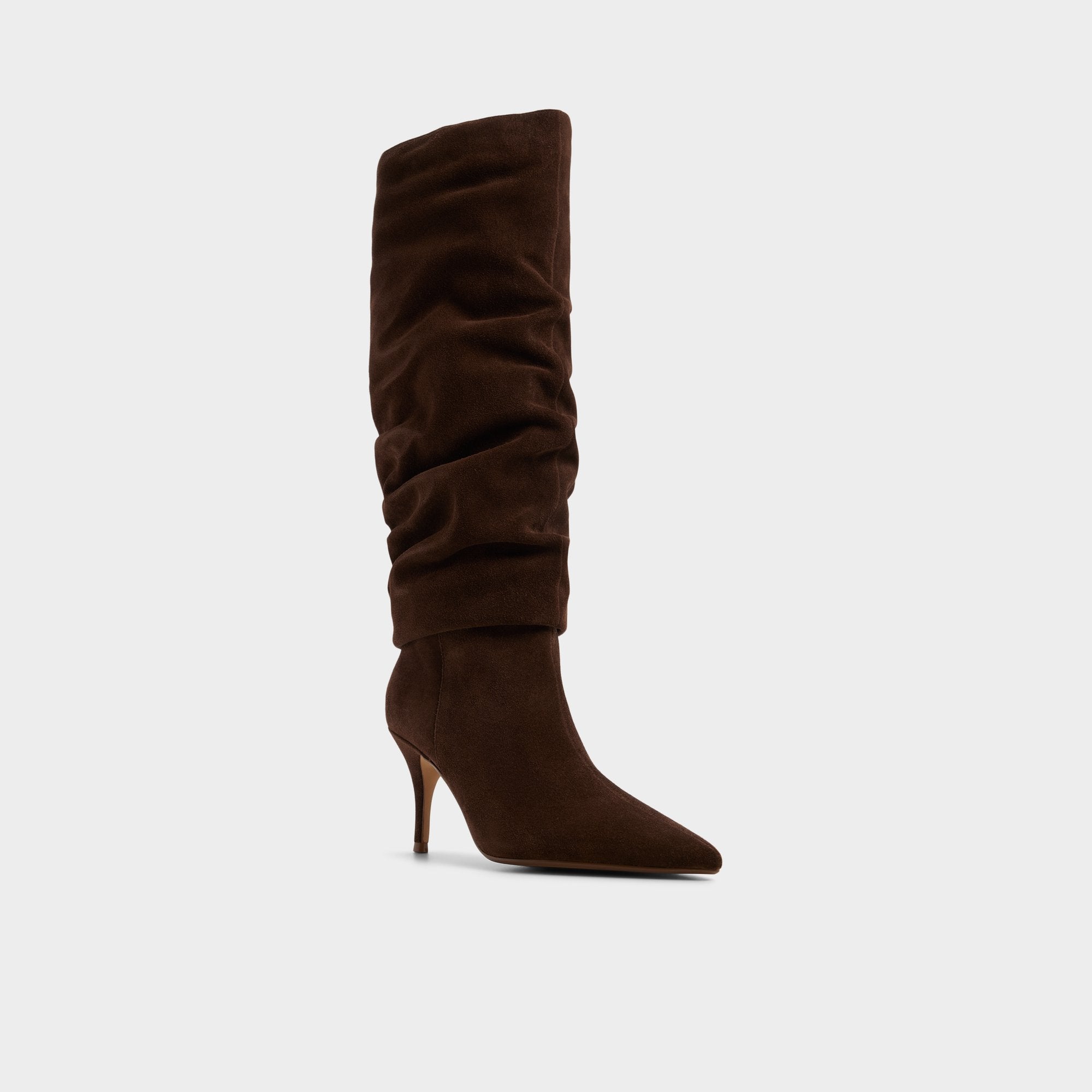 Kimmia in Medium Brown - Knee-high boot, Stiletto heel | Aldo sale