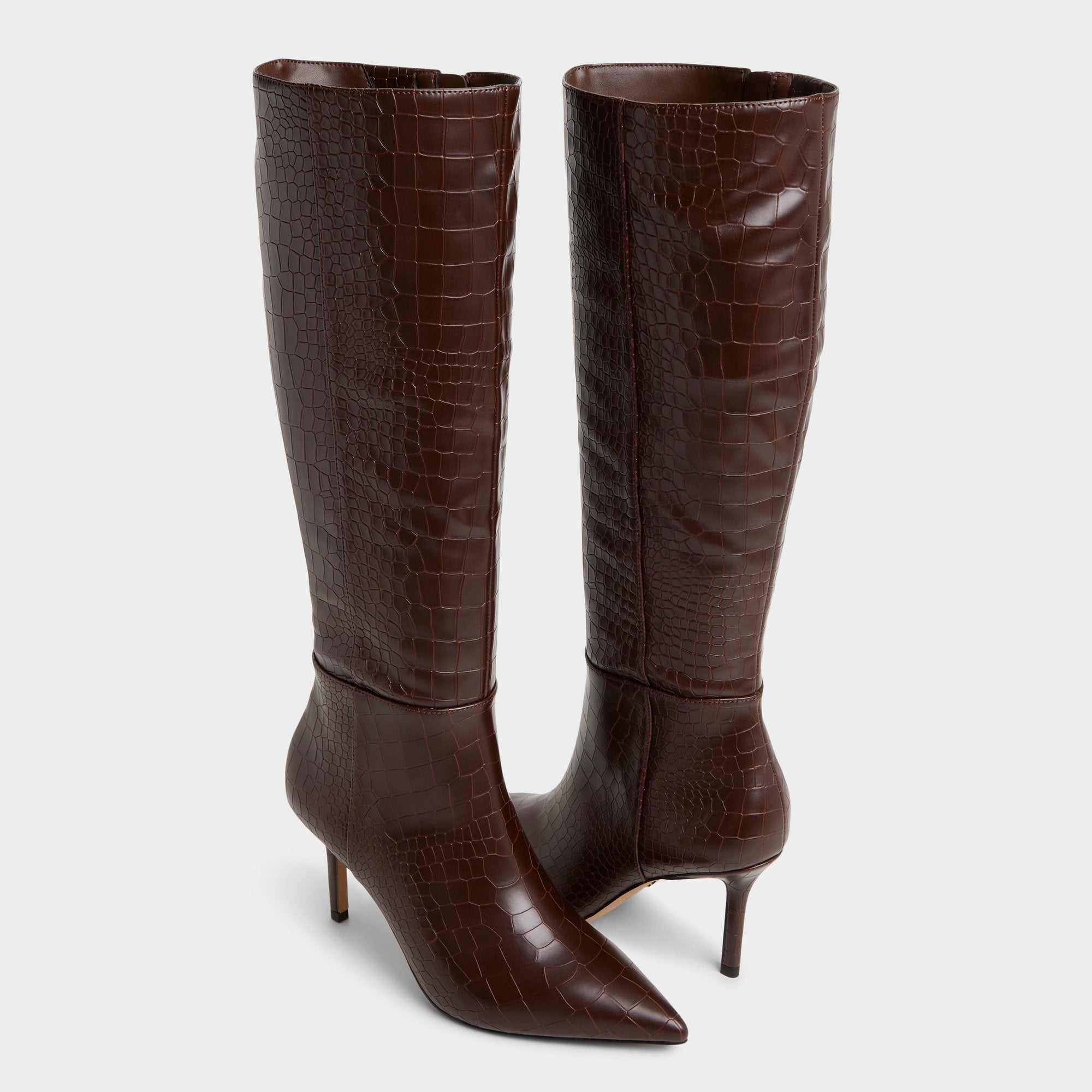 Saphiria Dark Brown Women's Tall Boots - Knee-high boot, Stiletto heel | Aldo on sale